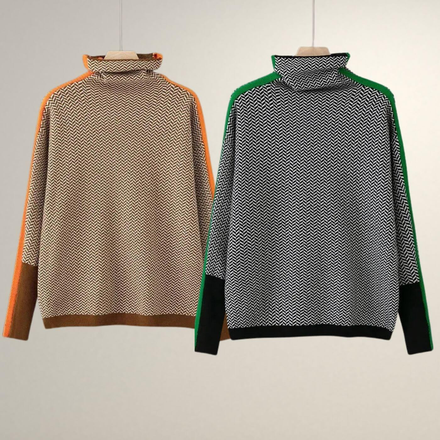 Ona | Jersey de cuello alto con diseño