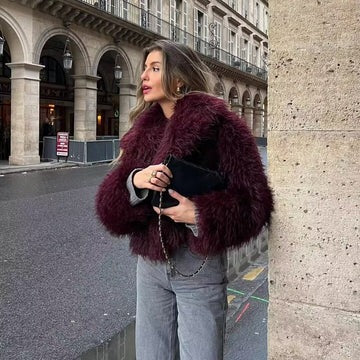 Leyla | Abrigo de pelo Aurora Garcia