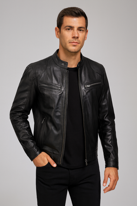 Roma | Chaqueta de cuero elegante