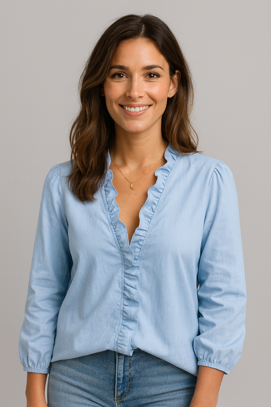 Coral | Blusa elegante y cómoda en V